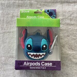 Stitch AirPods Case Gen 1 & 2 – Disney Silicone Cover w/ Clip – NIB Only 2 Avail